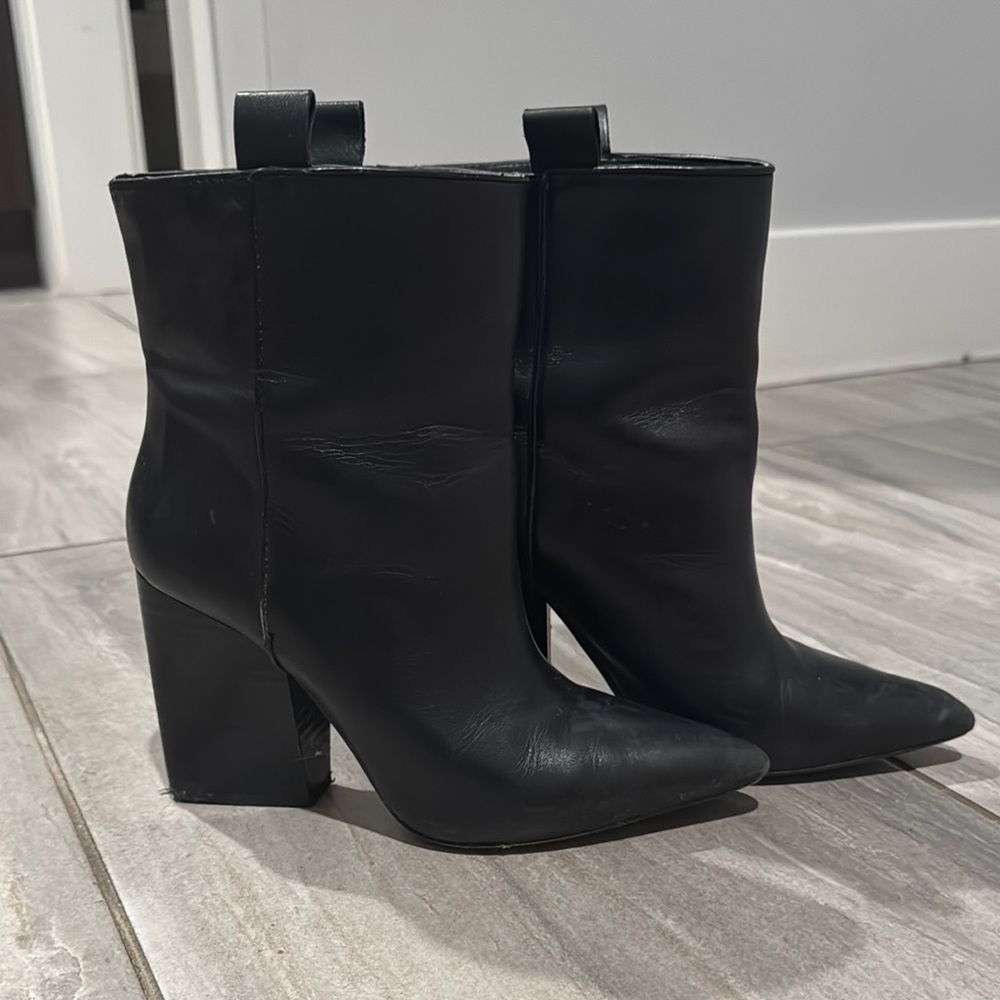 Zara Elegant Black Women's Ankle Boots